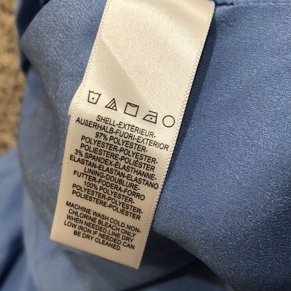 NWT Dress the Population Sandra Formal Maxi Dress Size XL Sky Blue Gown - Picture 7 of 11